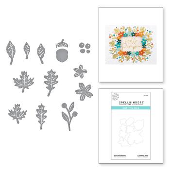 Spellbinders Die "Mini Fall Blooms Etched" Stanzschablone