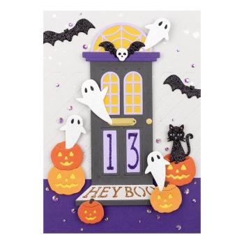 Spellbinders Die "Open House Halloween Etched" Stanzschablone