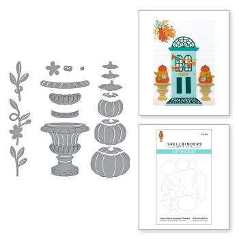 Spellbinders Die "Open House Pumpkin Topiary Etched" Stanzschablone