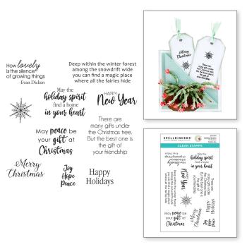 Spellbinders Stempelset "Holiday Quotes"