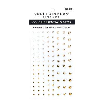 Spellbinders  "Gold Mix Color" Essentials Gems - Schmucksteine