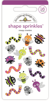 Doodlebug Design Creepy Crawlers Shape Sprinkles 