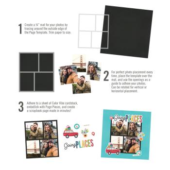 Simple Stories Simple Pages Template Design 10  - Schablone