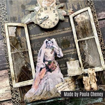 Tim Holtz - Idea Ology "Halloween Worn Wallpaper Scraps" -