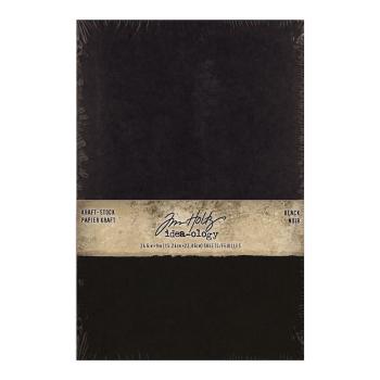 Tim Holtz - Idea Ology "Kraft-Stock Stack Black" - Cardstock