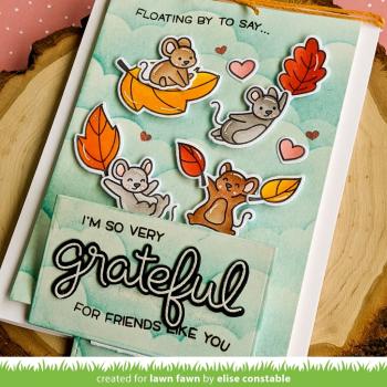 Lawn Fawn Stempelset "Scripty Autumn Sentiments" Clear Stamp