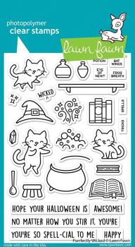 Lawn Fawn Stempelset "Purrfectly Wicked" Clear Stamp