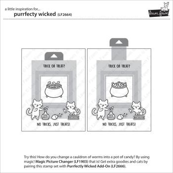 Lawn Fawn Stempelset "Purrfectly Wicked" Clear Stamp