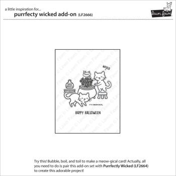 Lawn Fawn Stempelset "Purrfectly Wicked Add-On" Clear Stamp