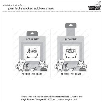 Lawn Fawn Stempelset "Purrfectly Wicked Add-On" Clear Stamp