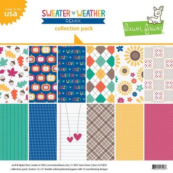 Lawn Fawn 12x12 "Sweater Weather Remix" Collection Pack