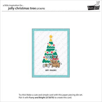 Lawn Fawn Craft Dies - Jolly Christmas Tree