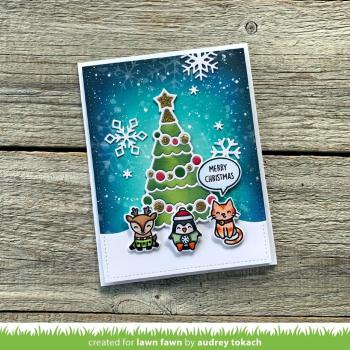 Lawn Fawn Craft Dies - Jolly Christmas Tree