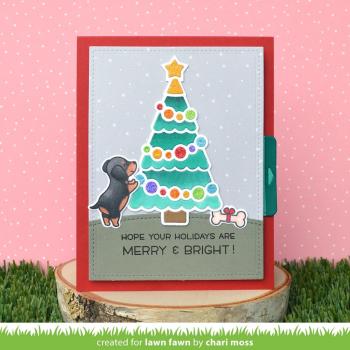 Lawn Fawn Craft Dies - Jolly Christmas Tree