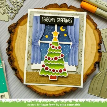 Lawn Fawn Craft Dies - Jolly Christmas Tree