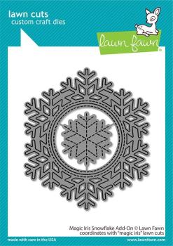 Lawn Fawn Craft Dies - Magic Iris Snowflake Add-On