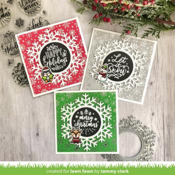 Lawn Fawn Craft Dies - Magic Iris Snowflake Add-On