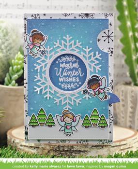 Lawn Fawn Craft Dies - Magic Iris Snowflake Add-On