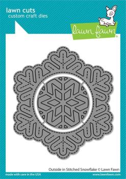 Lawn Fawn Craft Dies - Outside In Stitched Snowflake