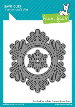 Lawn Fawn Craft Dies - Stitched Snowflake Frame
