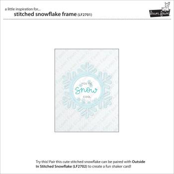 Lawn Fawn Craft Dies - Stitched Snowflake Frame