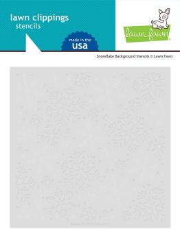 Lawn Fawn Stencil - Schablone - "Snowflake Background Stencils (2pcs)"