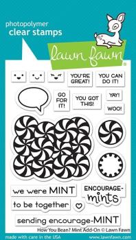 Lawn Fawn Stempelset "How You Bean? Mint Add-On" Clear Stamp
