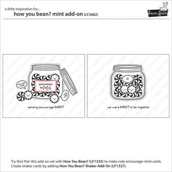 Lawn Fawn Stempelset "How You Bean? Mint Add-On" Clear Stamp