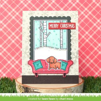 Lawn Fawn Stempelset "Window Scene: Winter" Clear Stamp