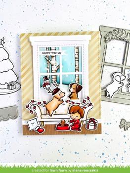 Lawn Fawn Craft Dies - "Window Scene: Winter" - Stanzen