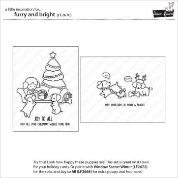 Lawn Fawn Stempelset "Furry and Bright" Clear Stamp