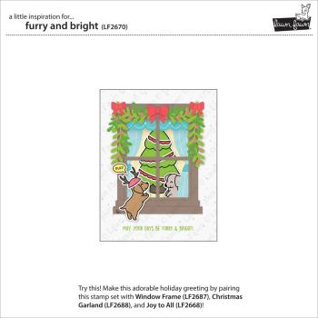 Lawn Fawn Stempelset "Furry and Bright" Clear Stamp