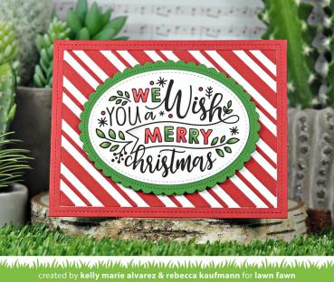 Lawn Fawn Stempelset "Giant Holiday Messages" Clear Stamp