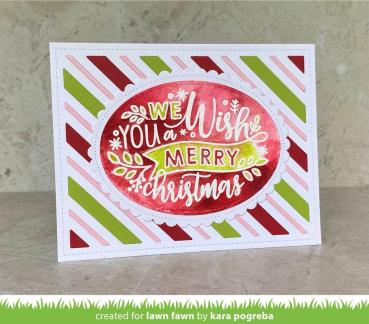 Lawn Fawn Stempelset "Giant Holiday Messages" Clear Stamp