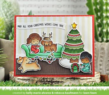 Lawn Fawn Stempelset "Joy To All" Clear Stamp