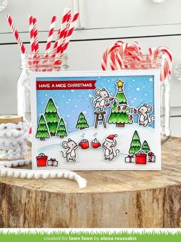 Lawn Fawn Stempelset "Merry Mice" Clear Stamp