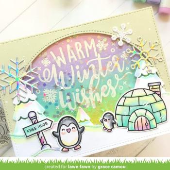 Lawn Fawn Stempelset "Penguin Party" Clear Stamp