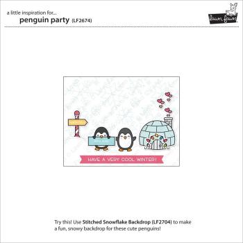 Lawn Fawn Stempelset "Penguin Party" Clear Stamp