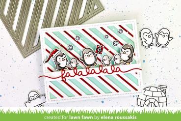 Lawn Fawn Craft Dies - Peppermint Stripes Backdrop