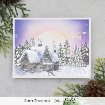 Picket Fence Studios For the Holidays 6x6 Inch Clear Stamps 