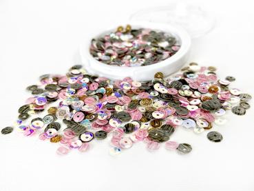 Picket Fence Studios Pink Camo Sequin Mix  Pailetten