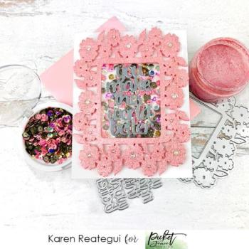 Picket Fence Studios Pink Camo Sequin Mix  Pailetten