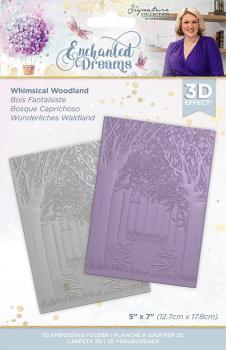 Crafters Companion -Enchanted Dreams 3D Embossing Folder Whimsical Woo - Prägefolder