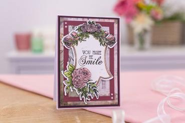 Crafters Companion - Belle Countryside Stamp & Die Grande Frame - Stanze & Stempel