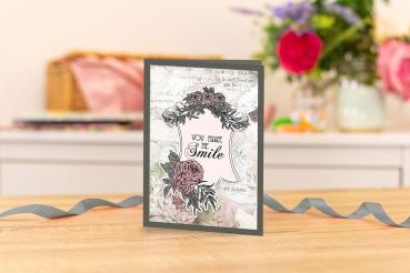 Crafters Companion - Belle Countryside Stamp & Die Grande Frame - Stanze & Stempel