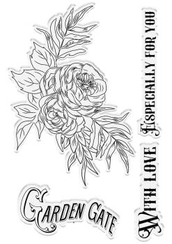 Crafters Companion - Belle Countryside Stamp & Die Statement Floral - Stanze & Stempel