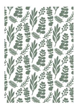 Crafters Companion -Winter White Embossing Folder Foliage Background  - Prägefolder