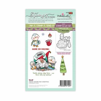 Polkadoodles Stempel "Gnome for Christmas" Clear Stamp-Set