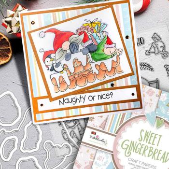 Polkadoodles Stempel "Gnome Naughty or Nice" Clear Stamp-Set