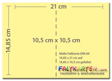 Doppelkarte - Faltkarte 240g/m² DIN A6 in elfenbein